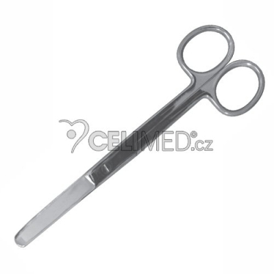 Nůžky rovné tupé 6-0047-C, 15 cm