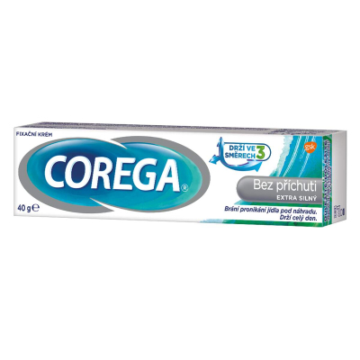 Fixační krém Corega Extra silný bez příchuti, 40 g