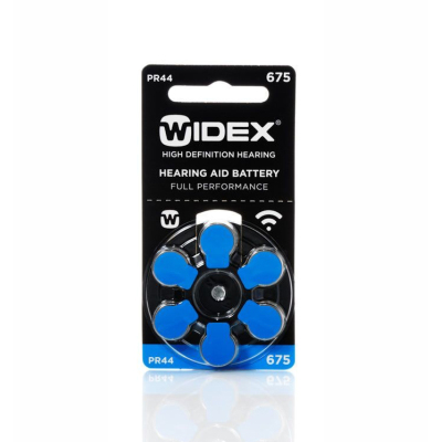 Baterie do naslouchadel Widex 675, 6 ks