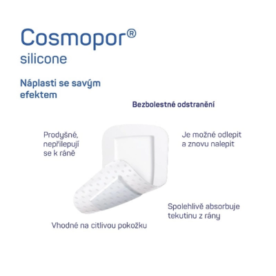 Náplast Cosmopor Silicone, 5 ks
