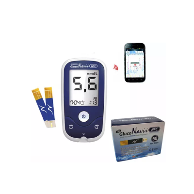 Glukometr SD GlucoNavii NFC set, 50 proužků, odběrové pero, 10 lancet