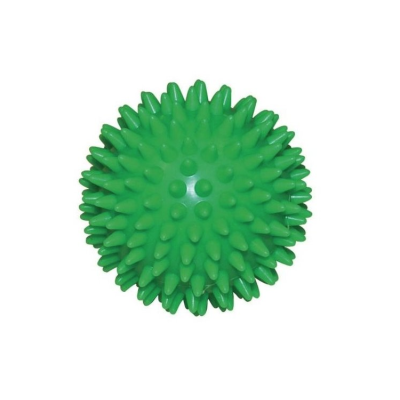 Míč masážní ježek 7 cm, zelený, středně tvrdý