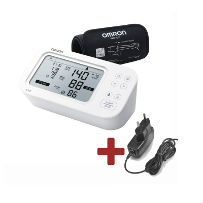 Tonometr Omron M6 Comfort AFib Intelli + síť zdroj + 5 let záruka